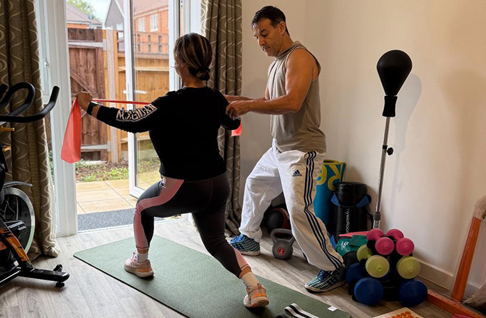fitness training session